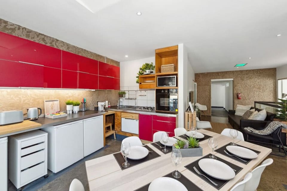 Dining and kitchen area
