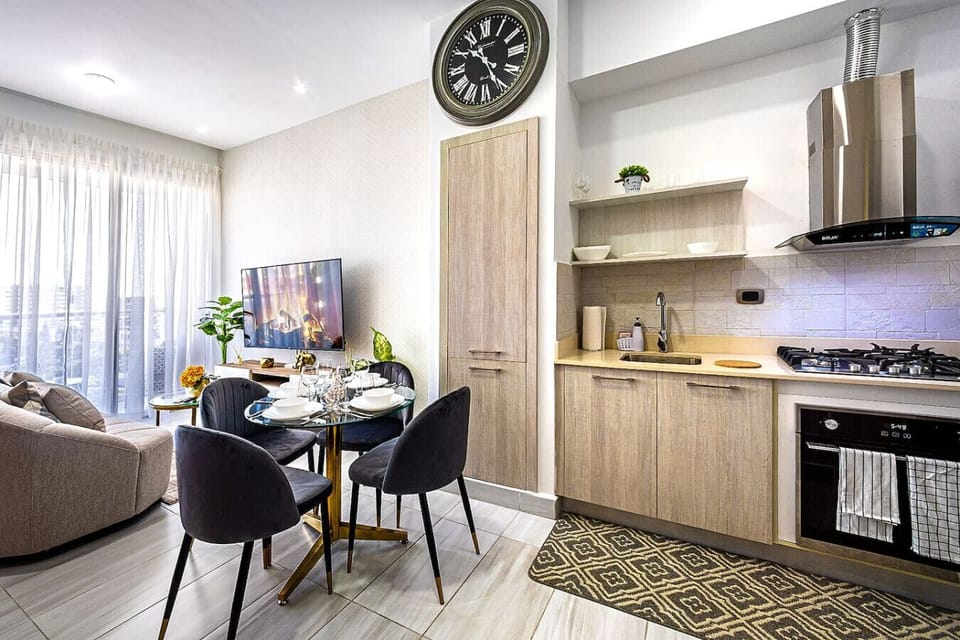 Dining room and kitchen