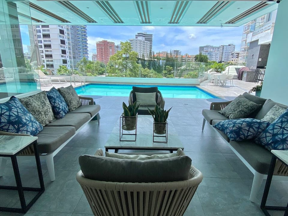 Terrace and Pool Area