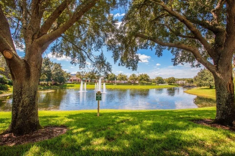 Pond & Fountains • Resort Grounds