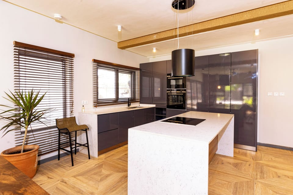 Deluxe Villa, 2 Bedrooms, Hot Tub, Partial Ocean View | Private kitchen | Espresso maker, coffee/tea maker, full-size fridge, microwave