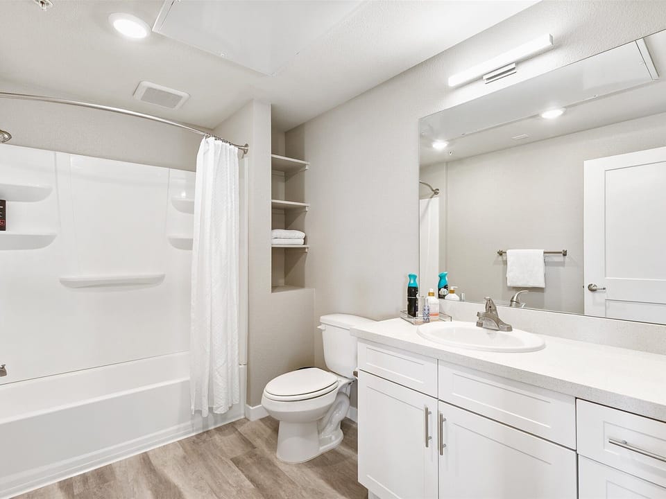 Guest Bathroom with Bathtub and Shower