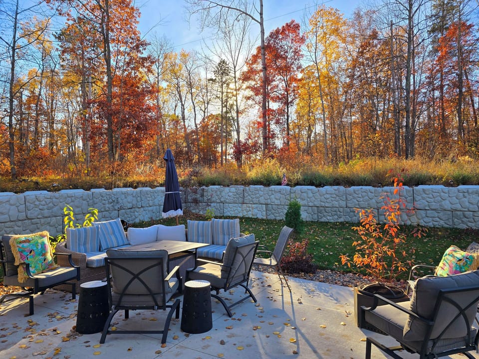 peaceful backyard 