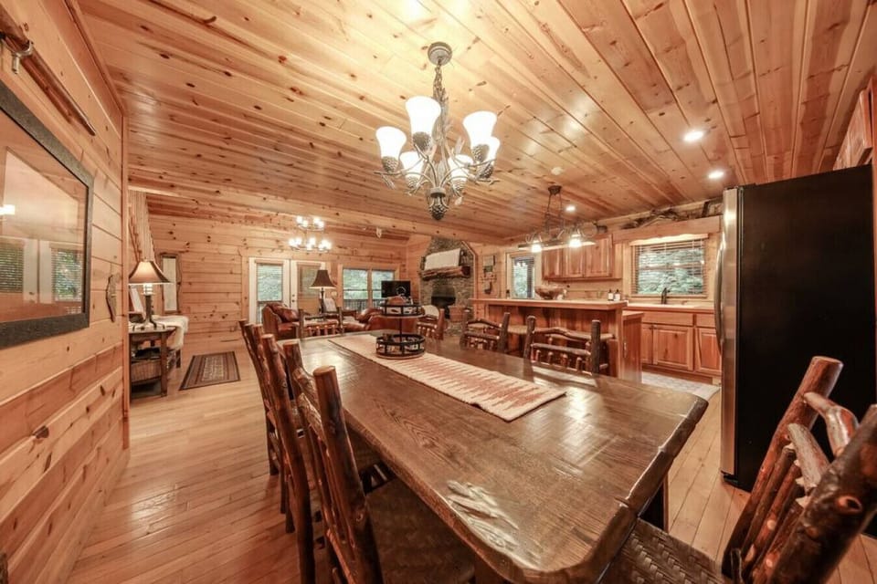 Spacious and welcoming dining area perfect for gathering over meals with family and friends.