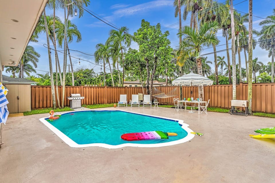 Pool floaties and games for family fun under the sun.