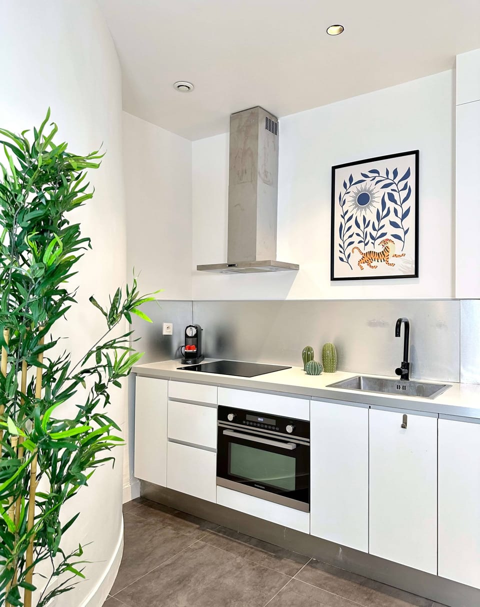 You will find all you need in the kitchen, Nespresso machine & welcome pods included