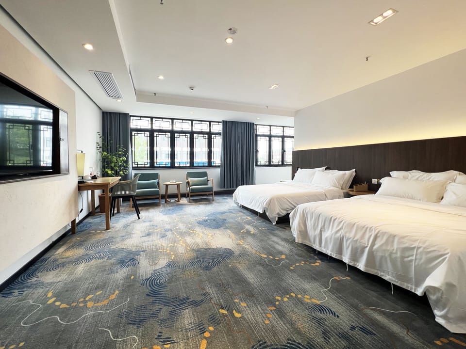 Family Double or Twin Room | Desk, laptop workspace, WiFi (free)