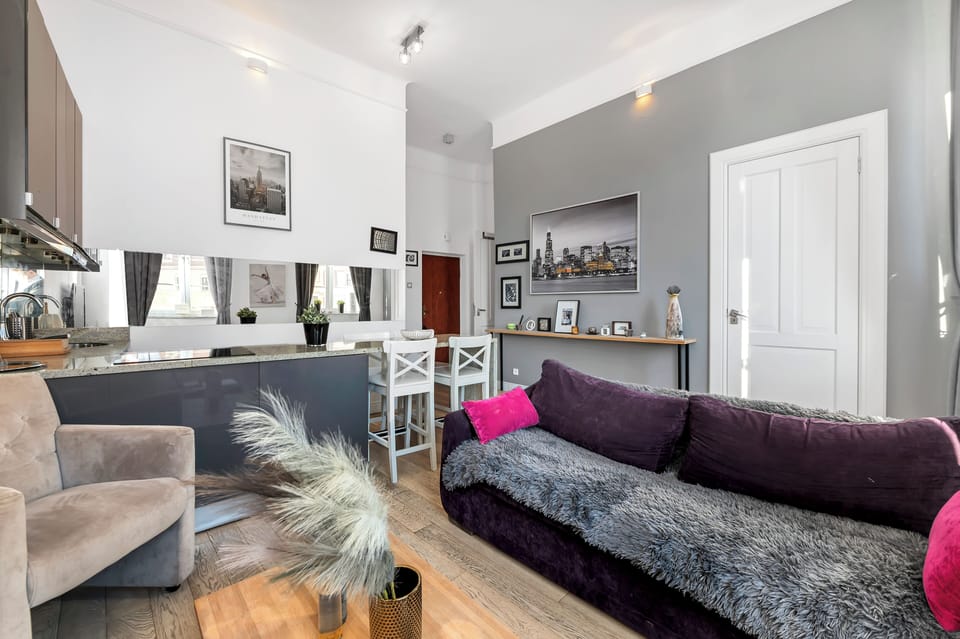 Classic Apartment | Living area | 45-inch LED TV with cable channels