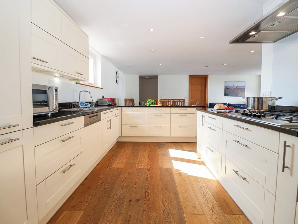 Fridge, dishwasher, electric kettle, toaster
