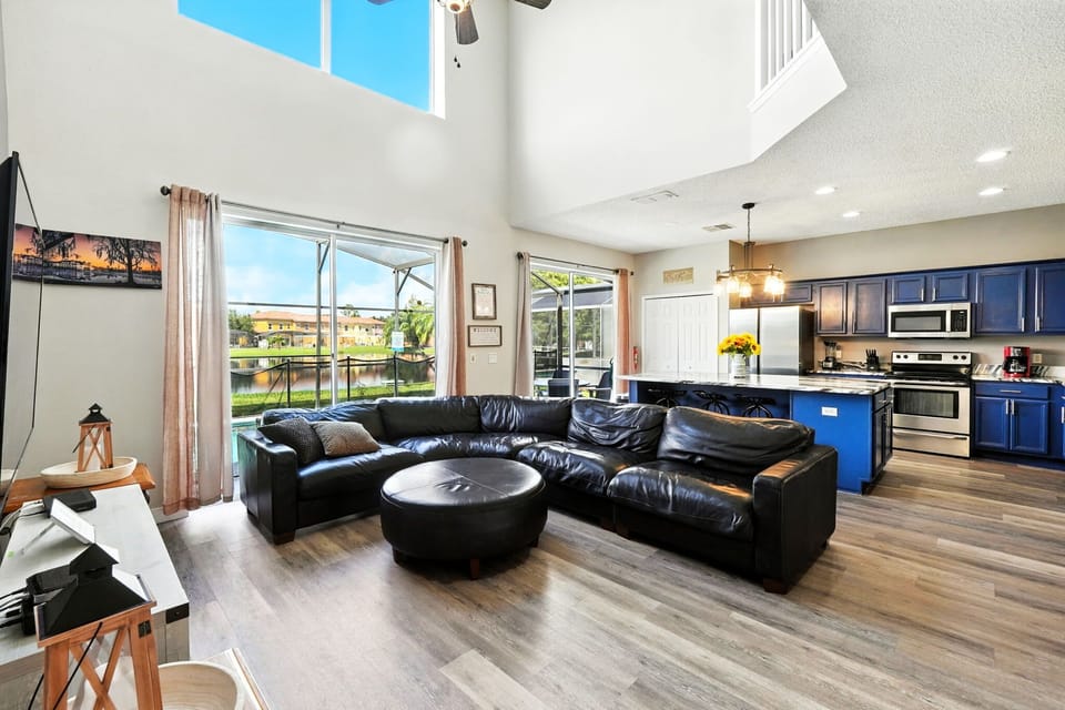 Chic Open Layout with Kitchen Views