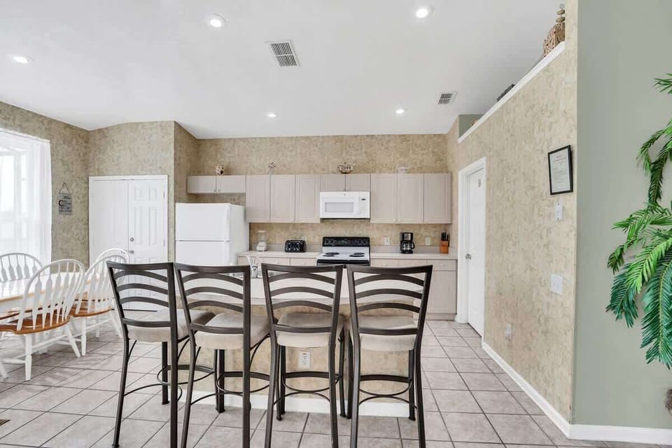 Barstool seating area 