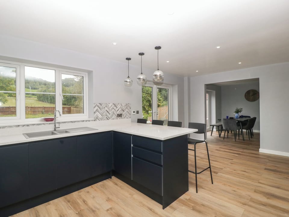 Fridge, dishwasher, electric kettle, toaster