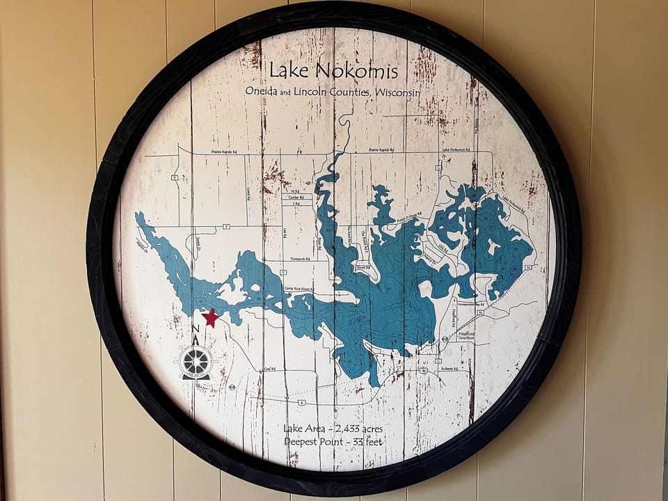 West end of  Nokomis Lake. 2,400+ acres to explore.