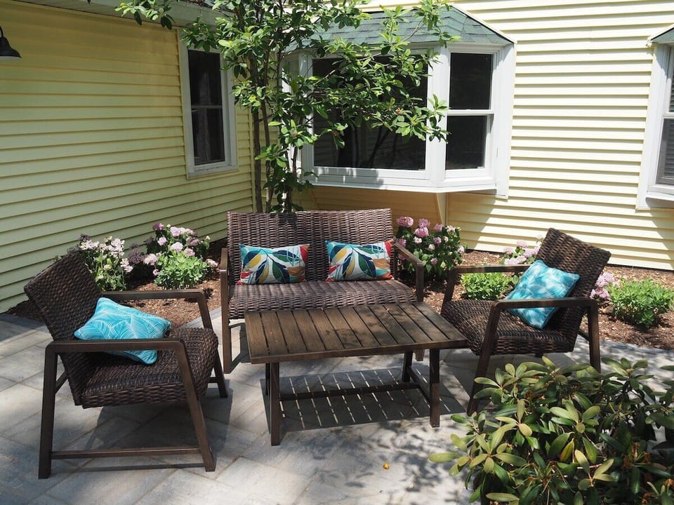 EXTERIOR:  Another little outdoor relaxing area.
