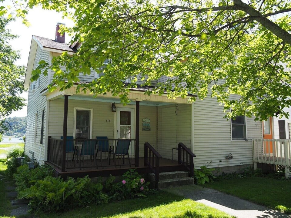 OVERALL:  The front of the house, highlighting the private front porch.