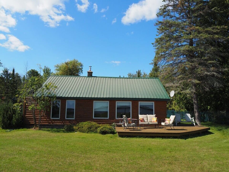 OVERALL:  The backyard of the house, which faces the lake.