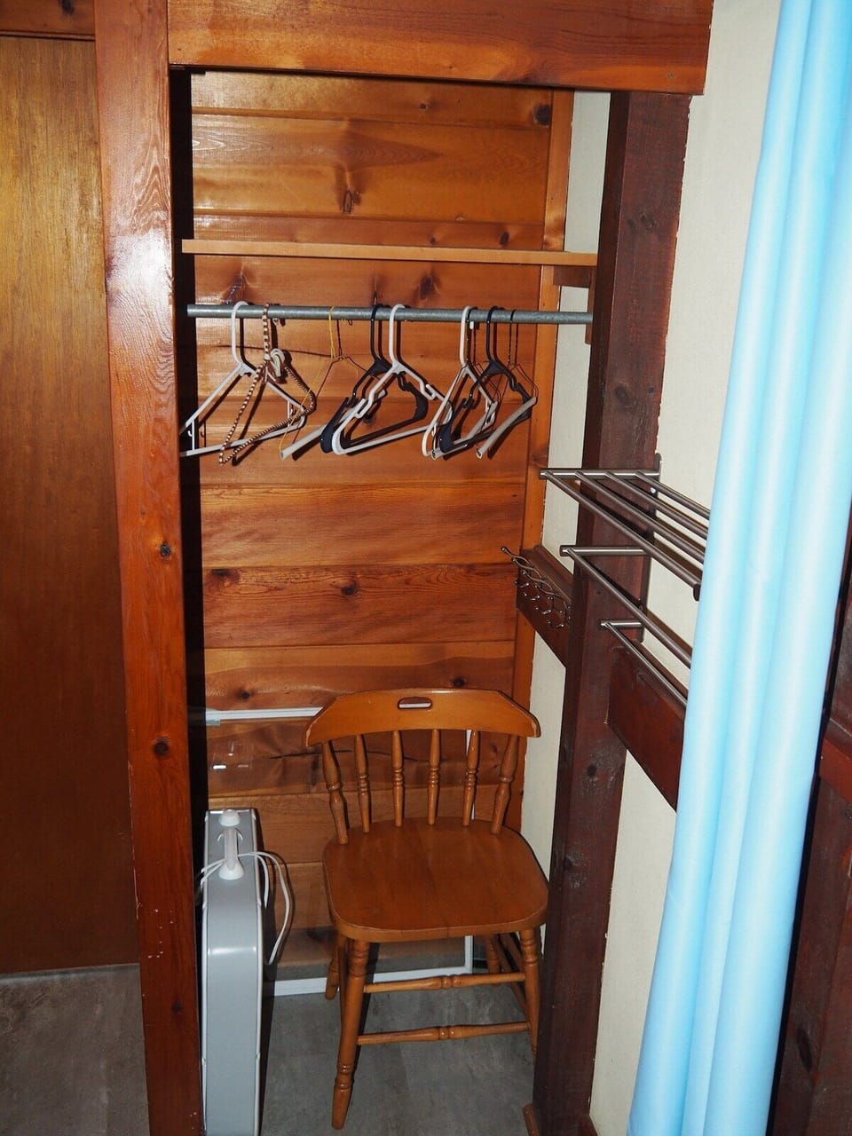 BEDROOM #2:  Features a full-on-full bunk bed, dresser, closet, and chair.