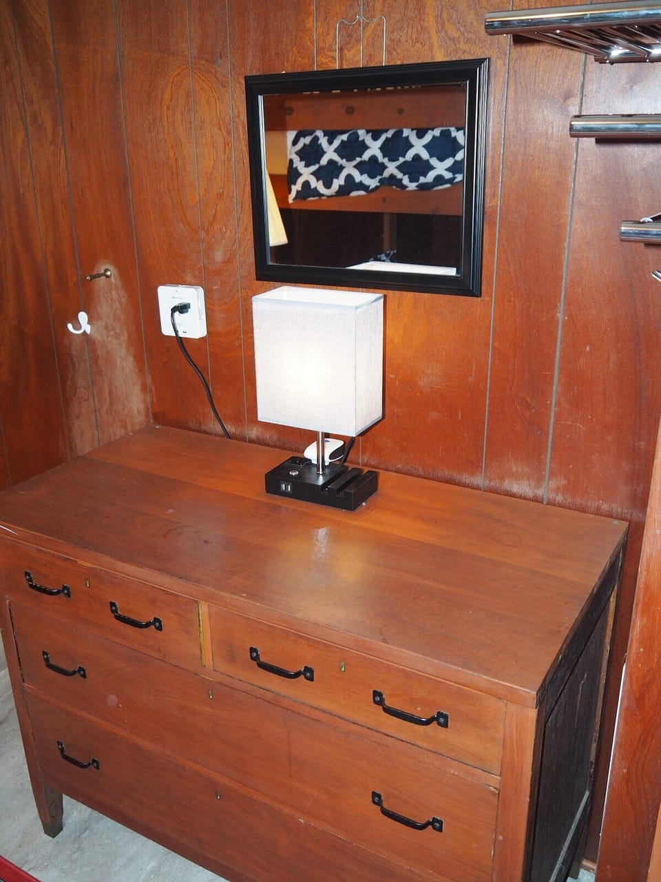 BEDROOM #2:  Features a full-on-full bunk bed, dresser, closet, and lamps.