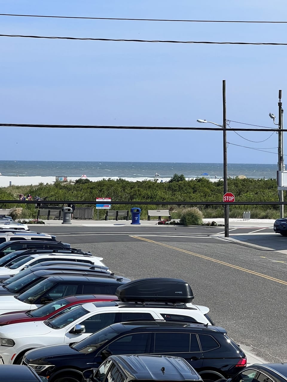 Bike path and beach entrance just across the street!