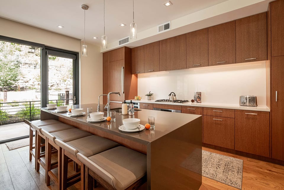 Bar top seating for 5