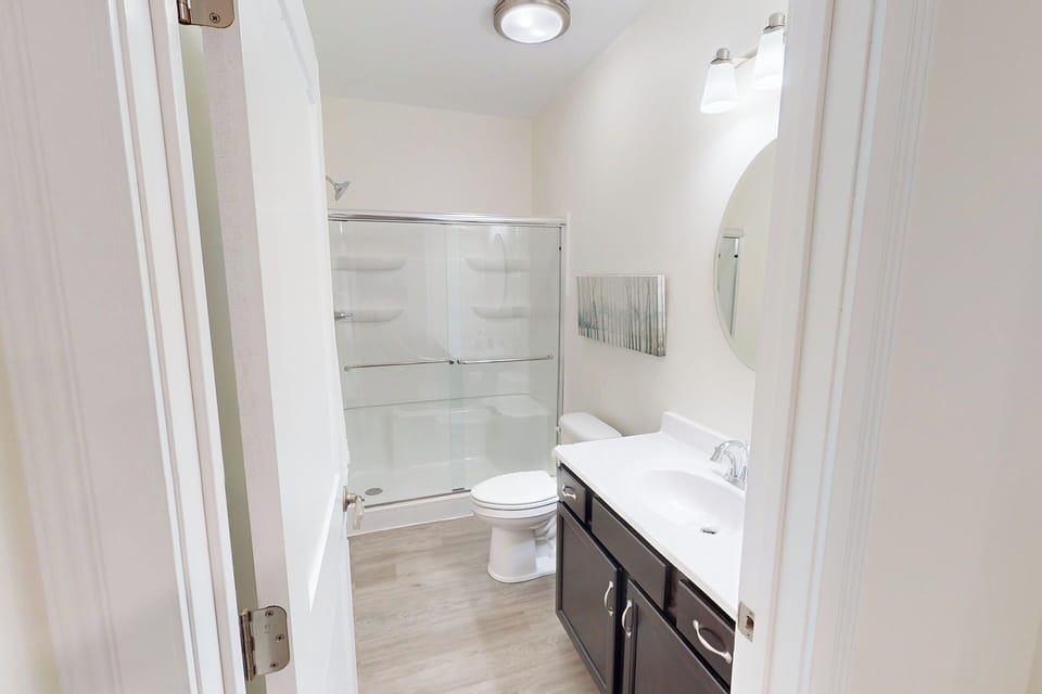 1st Bathroom, between West and Middle Bedrooms, Walk-in Shower