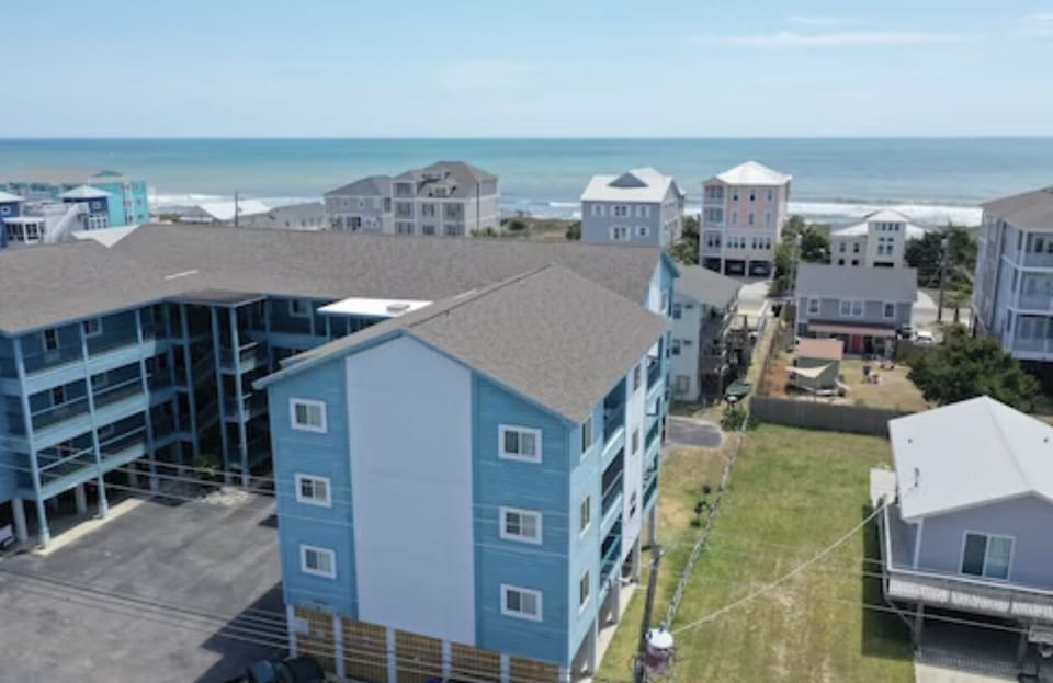 View from above. Bikini Bottom is building shown, top floor.