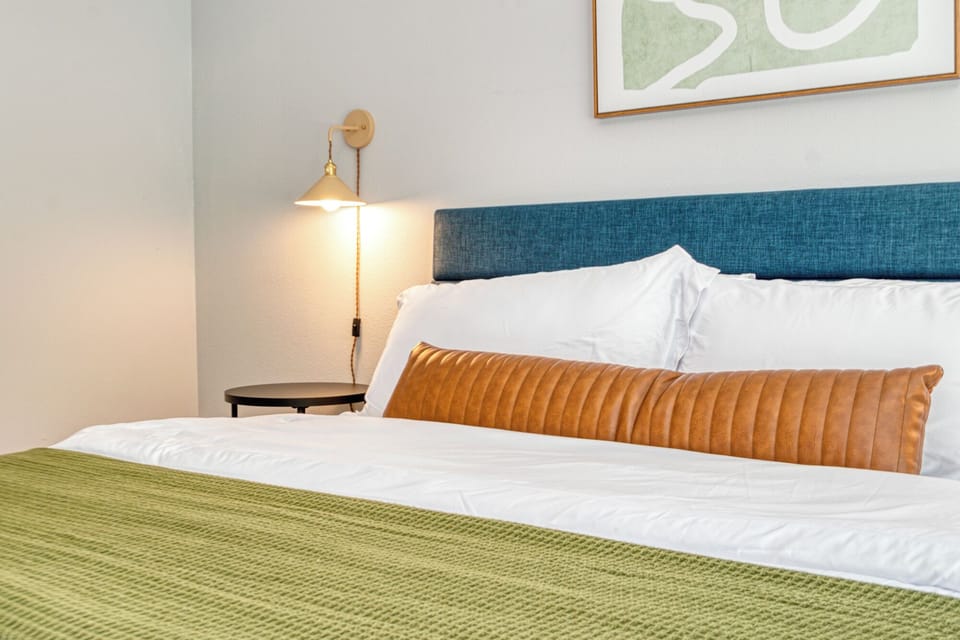 Plushy pillows and linens available for a relaxing sleep