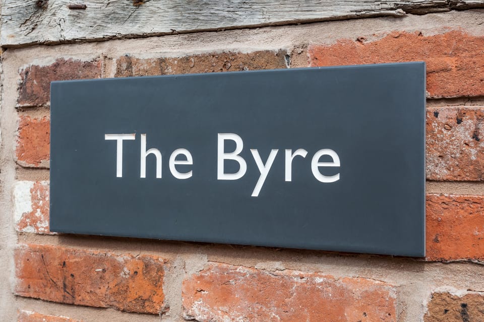 Signage for The Byre, Bridgnorth, Shropshire