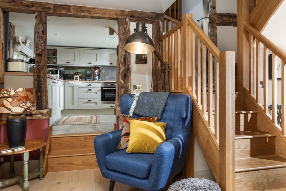 Stairs leading to bedrooms two and three