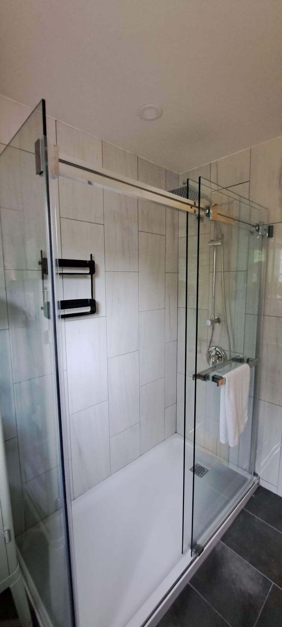 Master bathroom walk in shower.