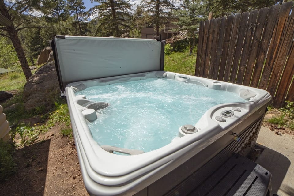 Cabin, 1 Bedroom | Outdoor spa tub