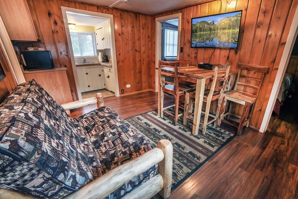 Cabin, 2 Bedrooms | Living area | DVD player