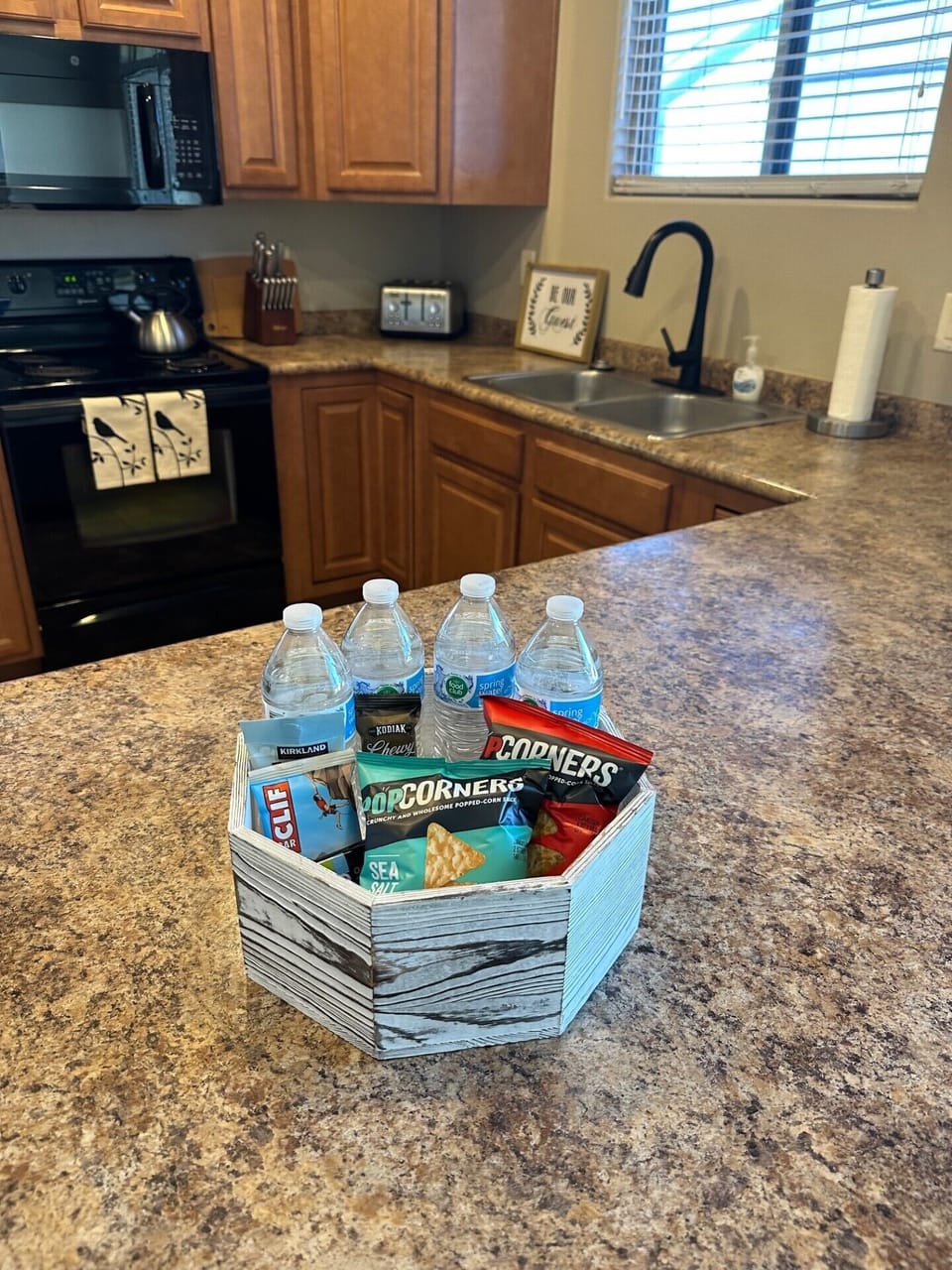 Complimentary welcome snacks!