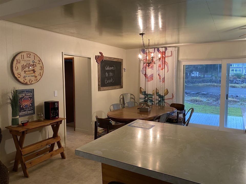 Kitchen with ever changing view