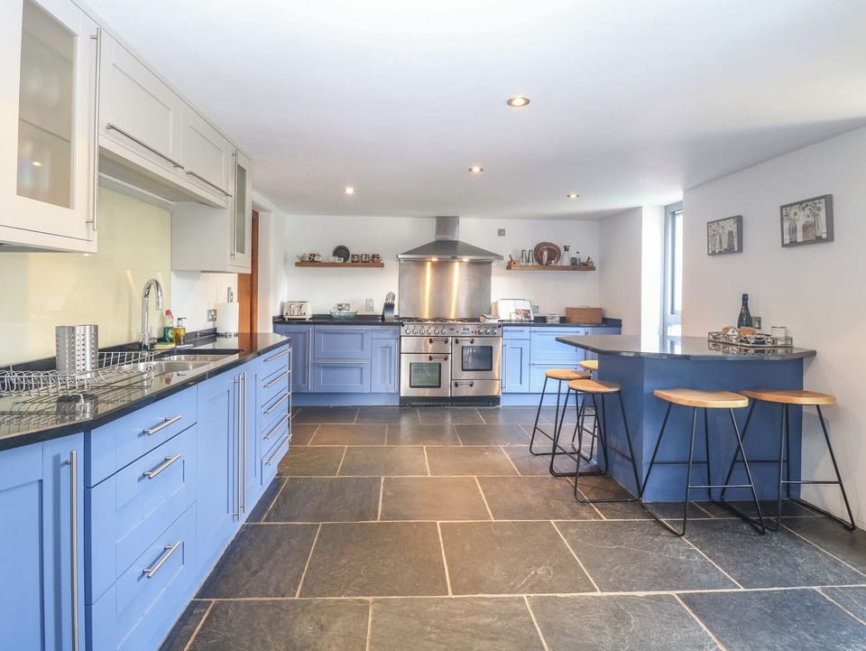 Fridge, dishwasher, electric kettle, toaster
