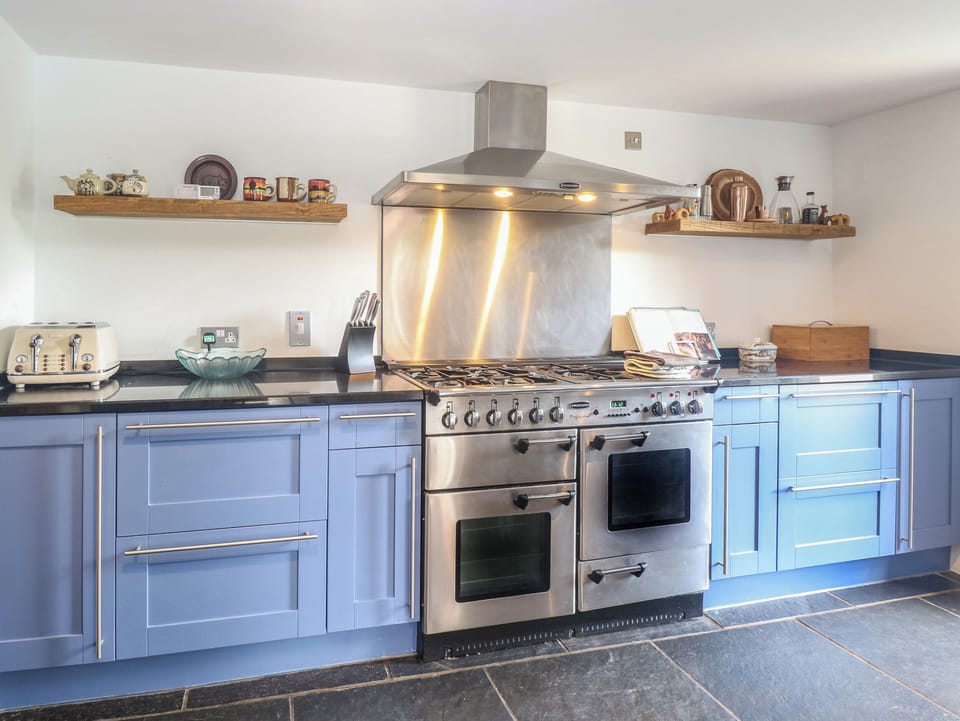 Fridge, dishwasher, electric kettle, toaster