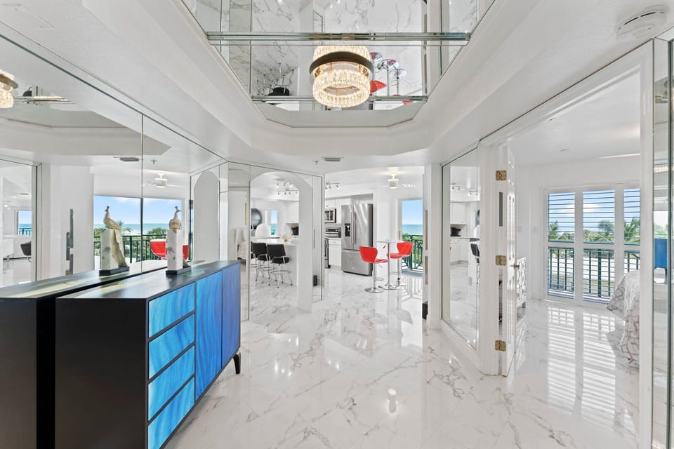Elegant and pristine entryway