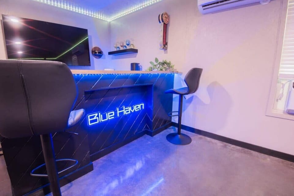 Inside the garage you will find our game room!