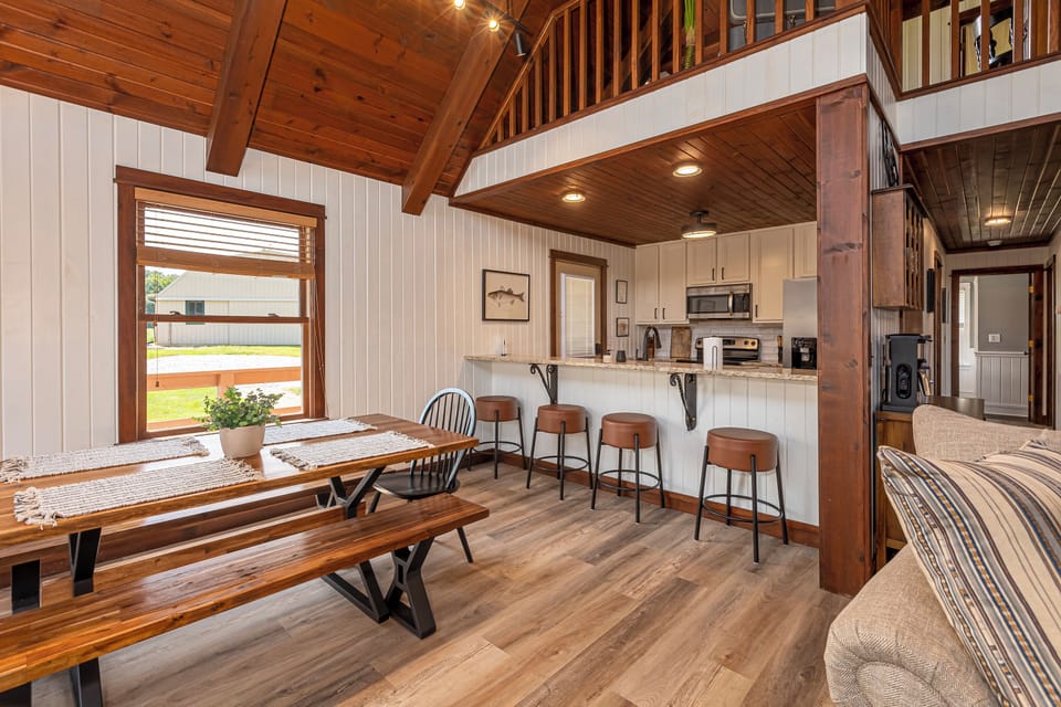 Dining room and kitchen 