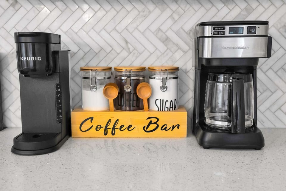Bring out your inner barista at the coffee station