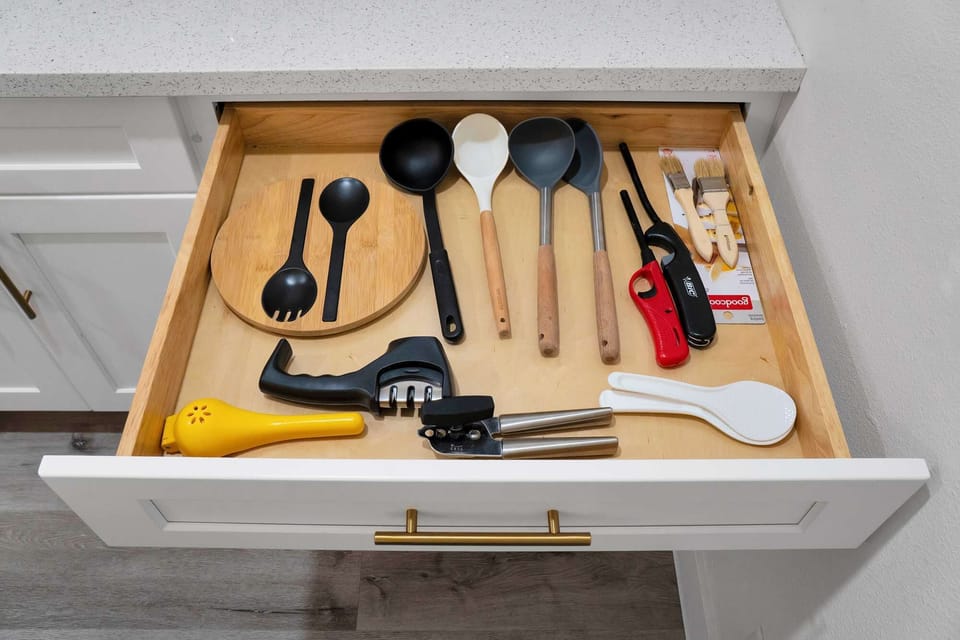 An abundance of utensils to cater to all your needs.