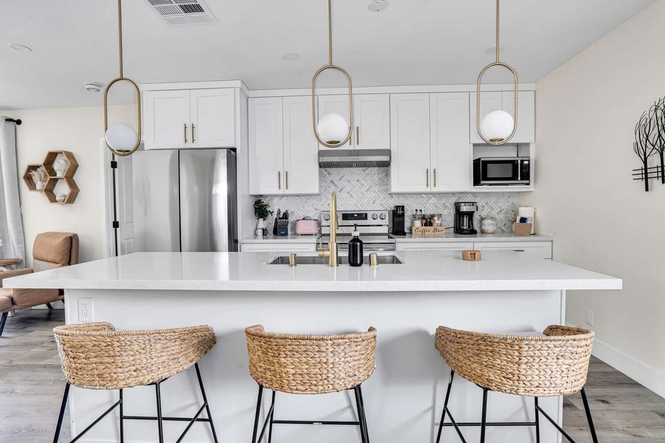 Cook up a feast in the large open kitchen