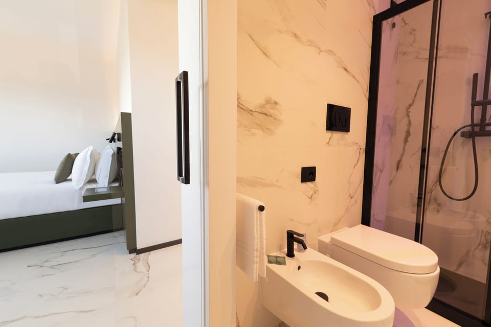 Shower, rainfall showerhead, hair dryer, bidet