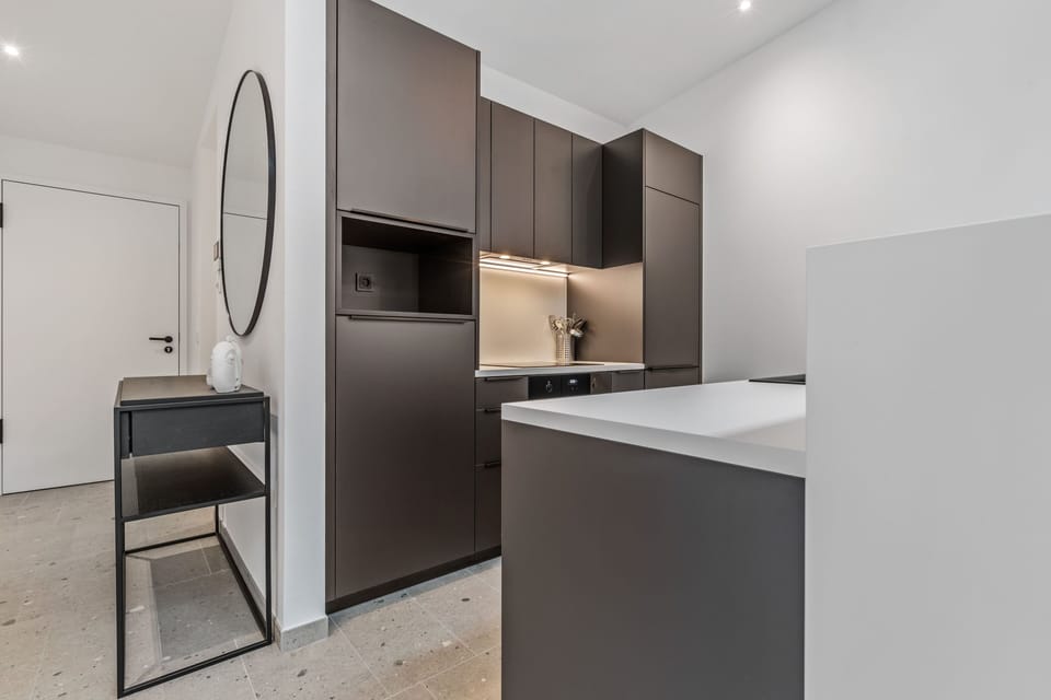 Apartment | Private kitchen | Fridge, oven, stovetop, dishwasher