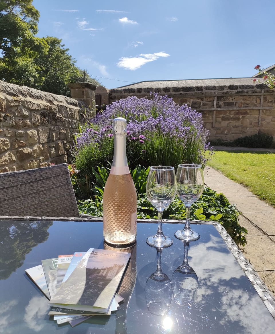 Buttermilk Cottage - relax in the outdoor courtyard