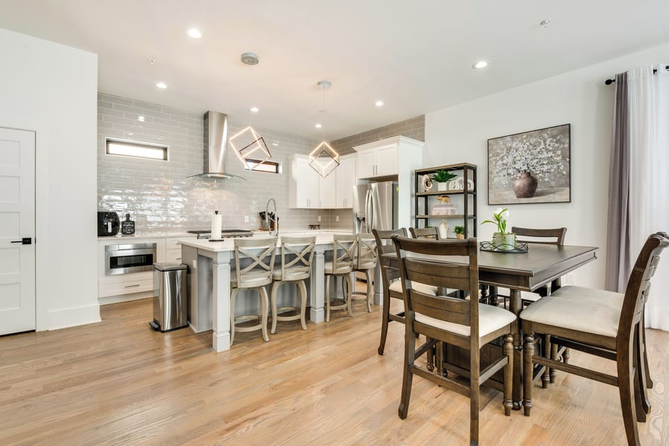 Dining Area | 2nd Floor | Open Floor Plan | Central A/C & Heating