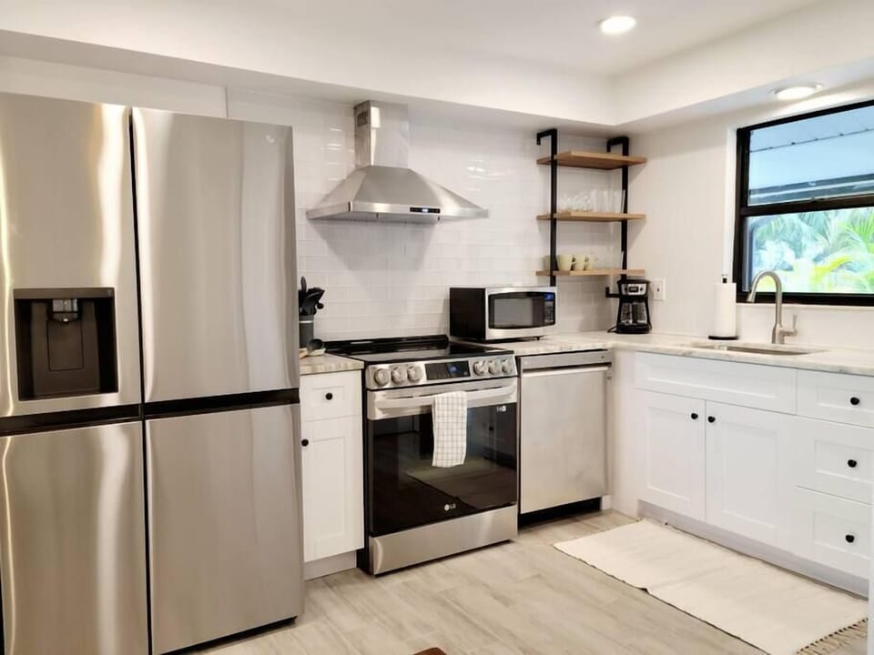 Fully stocked kitchen with all the essentials needed to prepare a delicious meal .