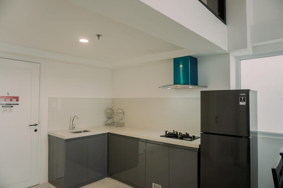 Apartment | Private kitchen | Full-size fridge, stovetop, rice cooker