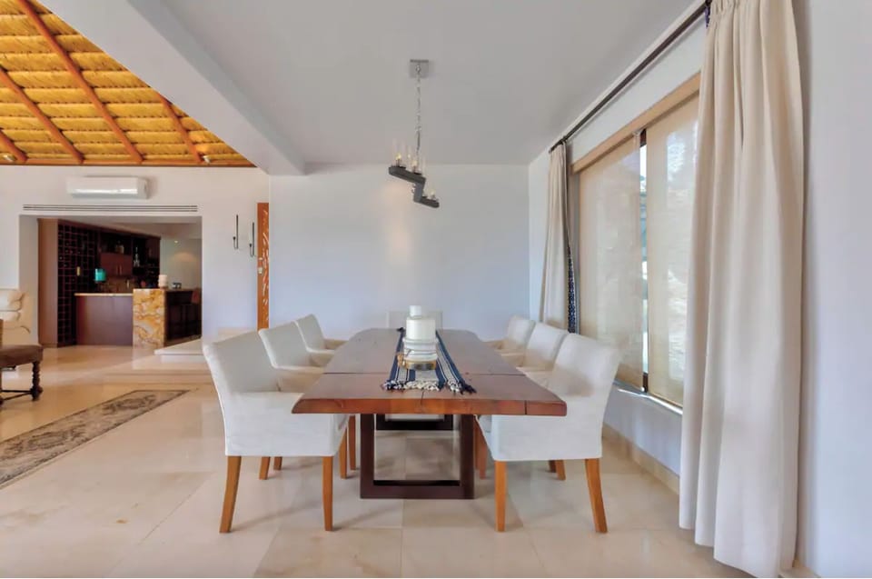 View of the dining room. Seating for 8 people.