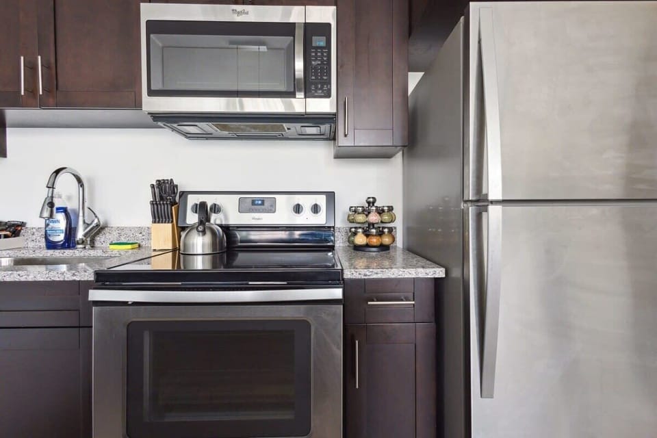 Microwave and cooking range